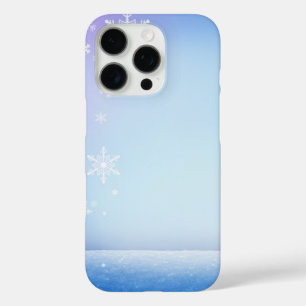 Funda iPhone 16 Pro Patrón de Snowmans y Snowflakes Seamless