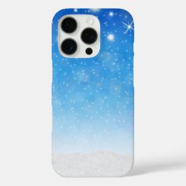 Funda iPhone 16 Pro Patrón de Snowmans y Snowflakes Seamless