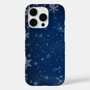 Funda iPhone 16 Pro Patrón de Snowmans y Snowflakes Seamless