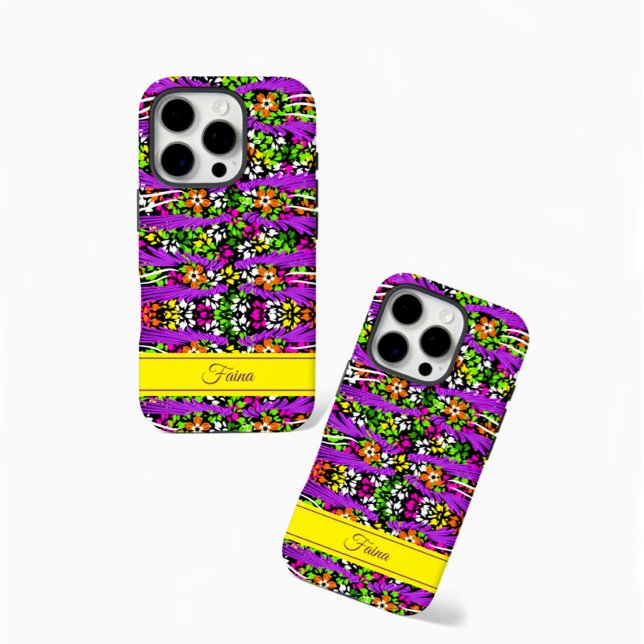 Funda iPhone 16 Pro Patrón floral (Subido por el creador)
