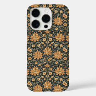 Funda iPhone 16 Pro Patrón floral de madreselva antiguo de William Mor