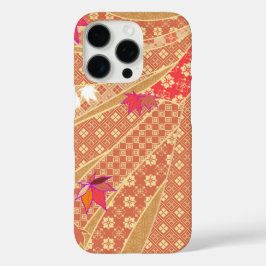 Funda iPhone 16 Pro Patrón Kimono Otoño