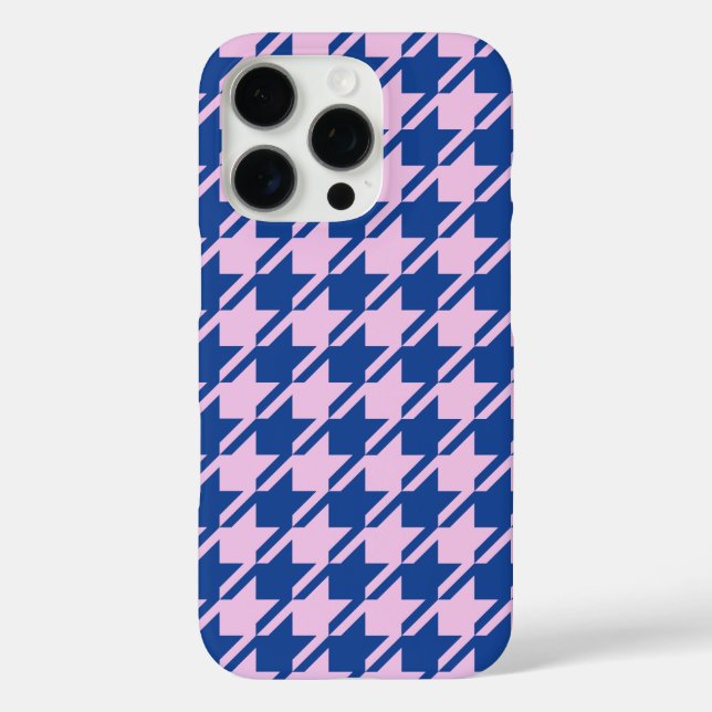 Funda iPhone 16 Pro Patrón rosa y azul de Houndstap (Reverso )