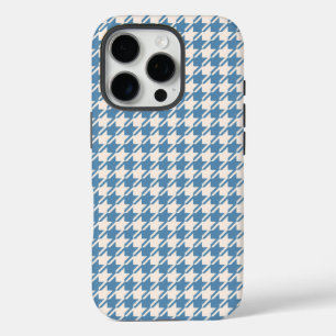 Funda iPhone 16 Pro Patrón Rpt Azul/Crema de Houndstoth