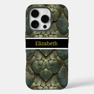 Funda iPhone 16 Pro Patrones de piel de serpiente vibrantes e intrinca