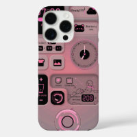 Pegatina de teléfono estética rosa linda