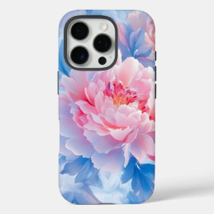 Funda iPhone 16 Pro Peonía acuática abstracta en flor