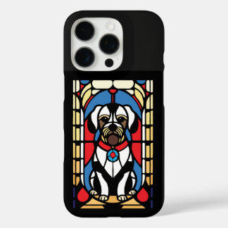 Funda iPhone 16 Pro perro de cachorro de vidrio manchado