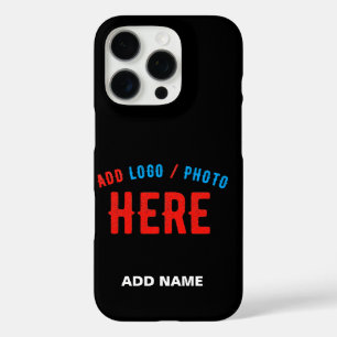 FUNDA iPhone 16 PRO PERSONALIZABLE MODERNO ESTILO NEGRO VERIFICADO MAR