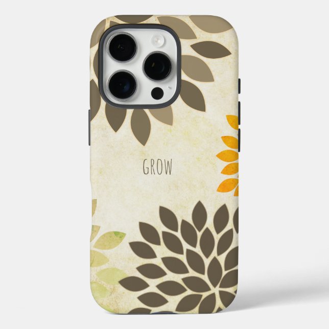Funda iPhone 16 Pro Personalizada la flor estelar moderna (Reverso )