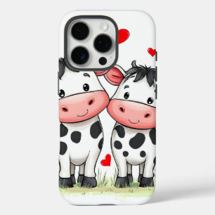 Funda iPhone 16 Pro Personalizado Cow Couple Love