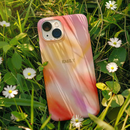 Funda iPhone 16 Pro Personalizado de moda Moda Luz Rosa Amarillo Tye