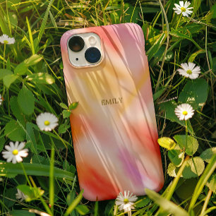 Funda iPhone 16 Pro Personalizado de moda Moda Luz Rosa Amarillo Tye