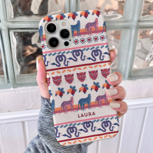 Funda iPhone 16 Pro Personalizado de tira de mezcla de patrón de leopa