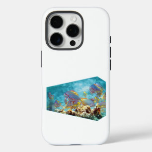 Funda iPhone 16 Pro Pesca de antrías en la barrera de coral - Diseño f
