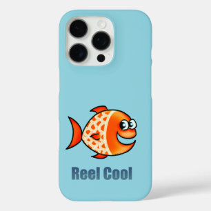 Funda iPhone 16 Pro Pez de Dibujos Animados Divertido Chiste del Océan