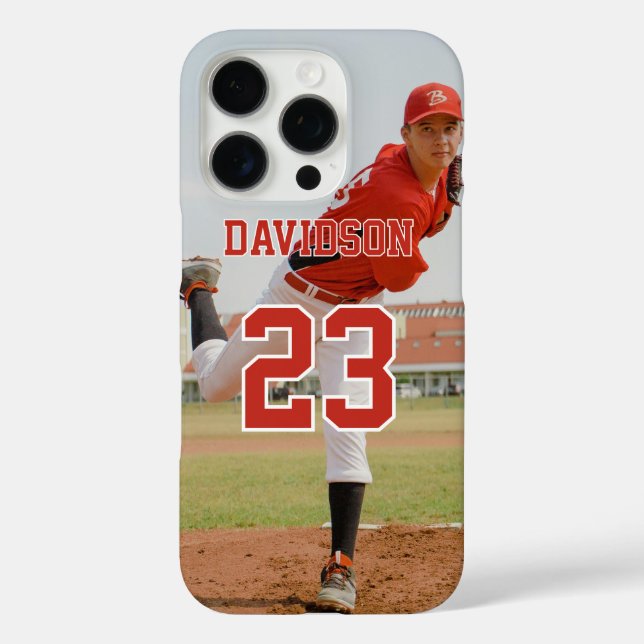 Funda iPhone 16 Pro Photo Name Jersey Number Custom (Reverso )