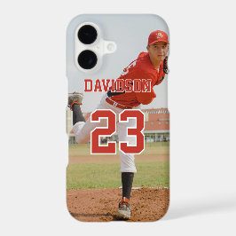 Funda iPhone 16 Pro Photo Name Jersey Number Custom