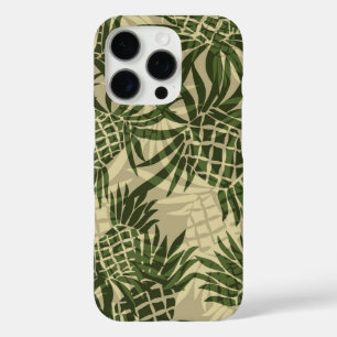 Funda iPhone 16 Pro Pineapple Camo Hawai Olive