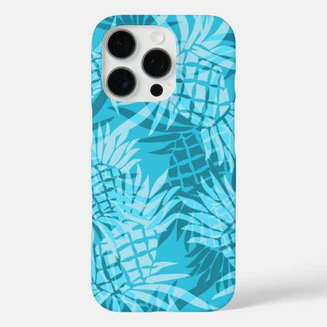 Funda iPhone 16 Pro Pineapple Camo Hawaiian Turq (Reverso )