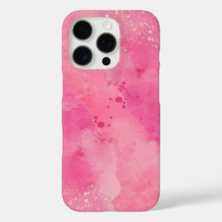 Funda iPhone 16 Pro Pink Watercolor Linktree |