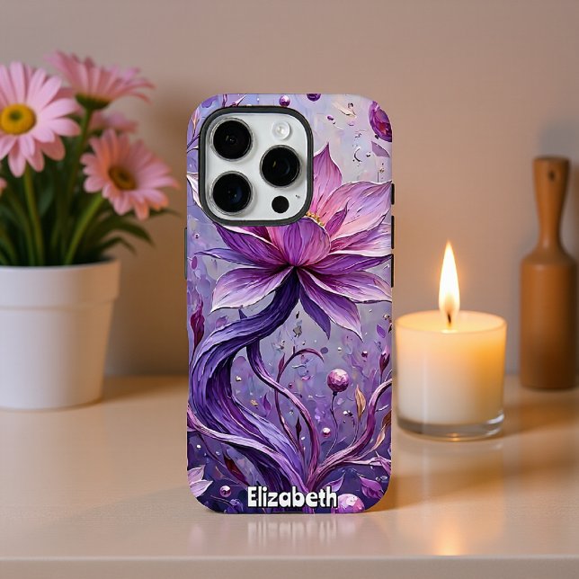 Funda iPhone 16 Pro Pintado mágico Lotus Flower Dreamscape (Subido por el creador)