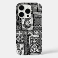 Pomaika’i Tiki Hawaii Vintage Tapa Gray