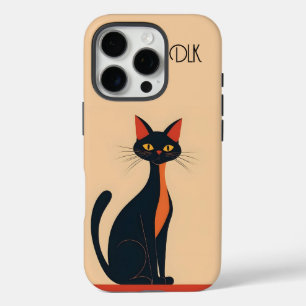 Funda iPhone 16 Pro Pop Art Black Cat