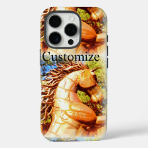 Funda iPhone 16 Pro potros mustang