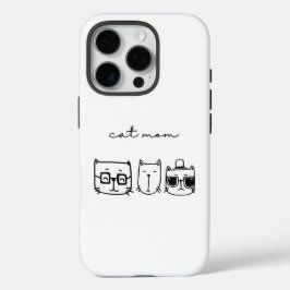 Funda iPhone 16 Pro Protección limitada para los amantes del gato