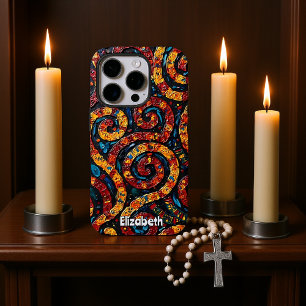 Funda iPhone 16 Pro Psychedelic Paisley