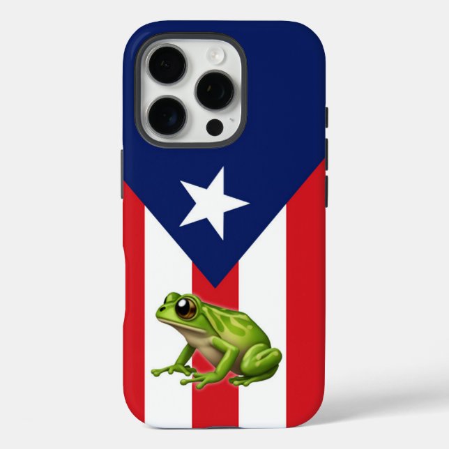 Funda iPhone 16 Pro Puerto Rico Coqui iPhone 16 PRO estuche para teléf (Reverso )