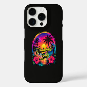 Funda iPhone 16 Pro Puesta de sol en la playa tropical del sol de medi