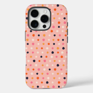 Funda iPhone 16 Pro Punto de Polka Vintage, estuche para iPhone / iPad