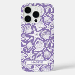 Funda iPhone 16 Pro Purple Shells Personalized