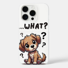 Funda iPhone 16 Pro "¿qué?" Adorable Personalizado confuso