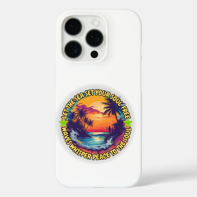 Funda iPhone 16 Pro Que el mar libere tu alma (Reverso )