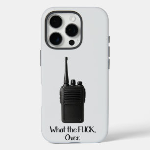 Funda iPhone 16 Pro Qué m***da Sobre El Icono De Walkie Talkie Funny
