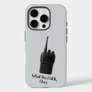 Funda iPhone 16 Pro Qué m***da Sobre El Icono De Walkie Talkie Funny