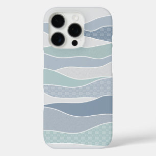 Funda iPhone 16 Pro Rayas curvadas verdes azules de Guay Ondas abstrac