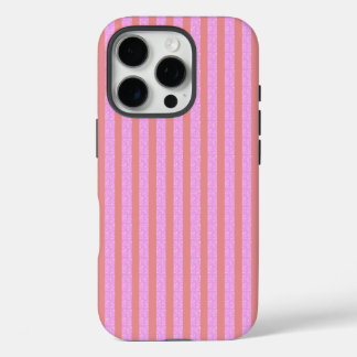 Funda iPhone 16 Pro Rayas geométricas rosadas