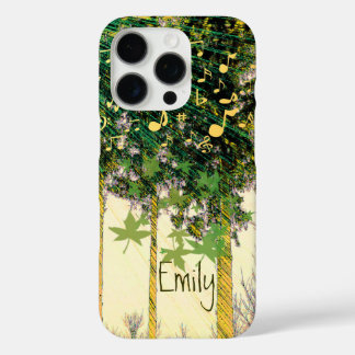 Funda iPhone 16 Pro Rayos musicales de árboles de esperanza