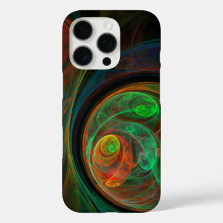 Funda iPhone 16 Pro Reborn Green Abstract Art