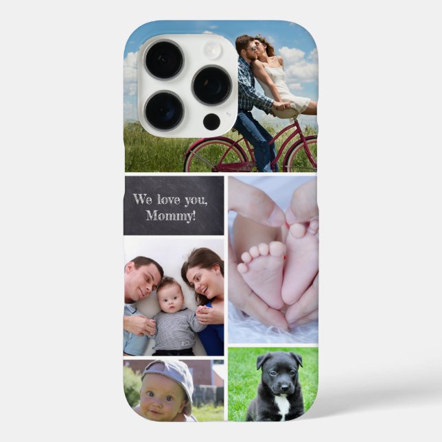 Funda iPhone 16 Pro Recuerdos familiares personalizados Colección de f (Reverso )