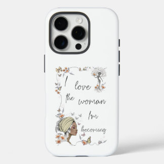 Funda iPhone 16 Pro Regalo de Amor Propio Floral para Mujeres