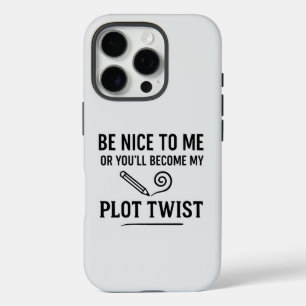 Funda iPhone 16 Pro Regalo de cita divertida de escritor para autores