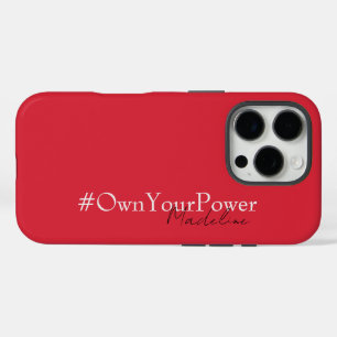 Funda iPhone 16 Pro Regalo de Empoderamiento de Girlhead - Nombre pers