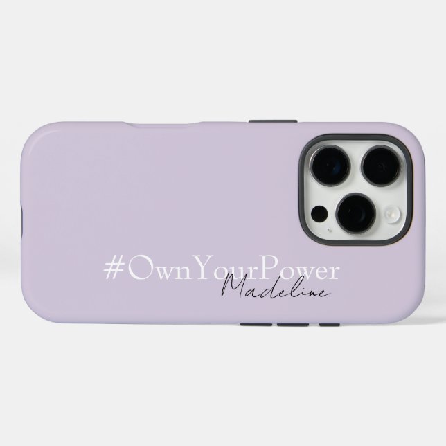 Funda iPhone 16 Pro Regalo de Empoderamiento de Girlhead - Nombre pers (Reverso (Horizontal))