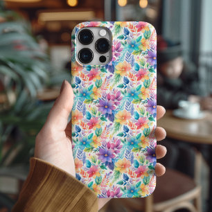 Funda iPhone 16 Pro Regalo de estética botánica pastel femenina para e