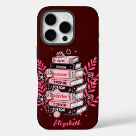 Funda iPhone 16 Pro Regalo floral de biblioteca personalizado para lec